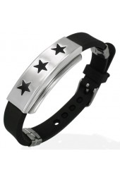 Unisex apyrankė su plieno dekoracija